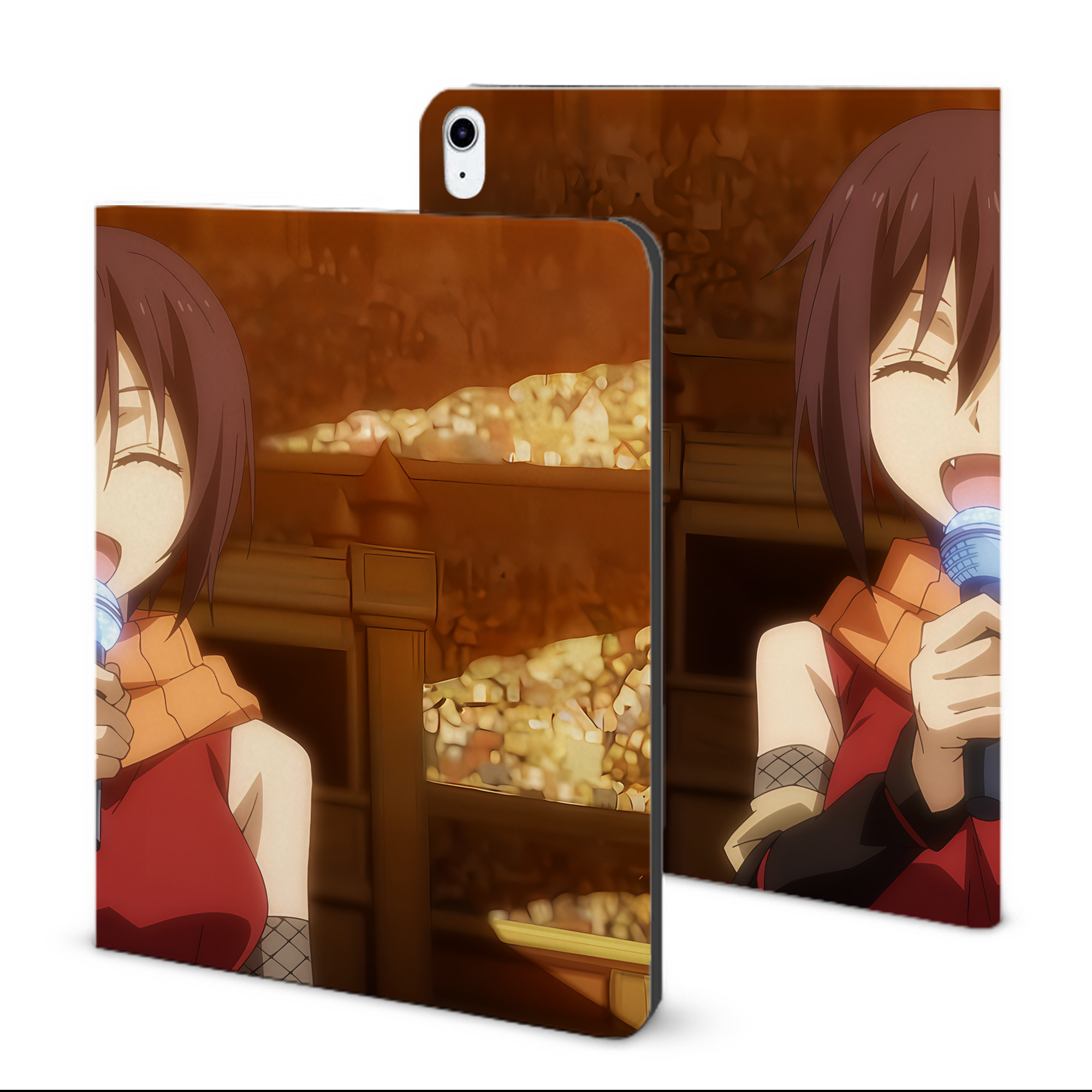 （画像用） 転スラ Regarding Reincarnated to Slime IPad ケース ブック型 PUレザー TPU 耐衝撃 軽量 薄型 ペン収納なし 全面保護 IPad 各モデル対応